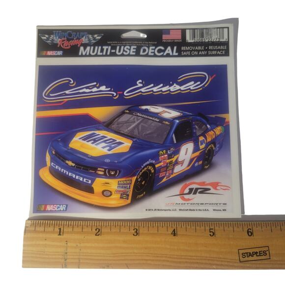 Set of 9 Chase Elliott NASCAR Decals, Round & Rectangle 2014 - Picture 13 of 13